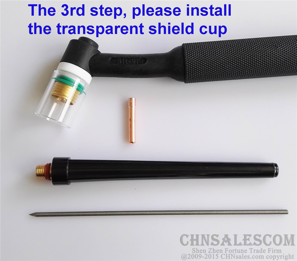 8 pcs TIG Welding Torch Gas Lens #10 Pyrex Cup Kit for Tig WP-9/20/25 Series